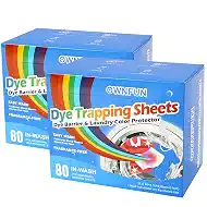 OWNFUN Color Catcher Sheets for Laundry Dye Absorber Sheets Prevent Color Bleeding Fragrance Free Color Grabbers for Mixed Washes Clothes Quilts