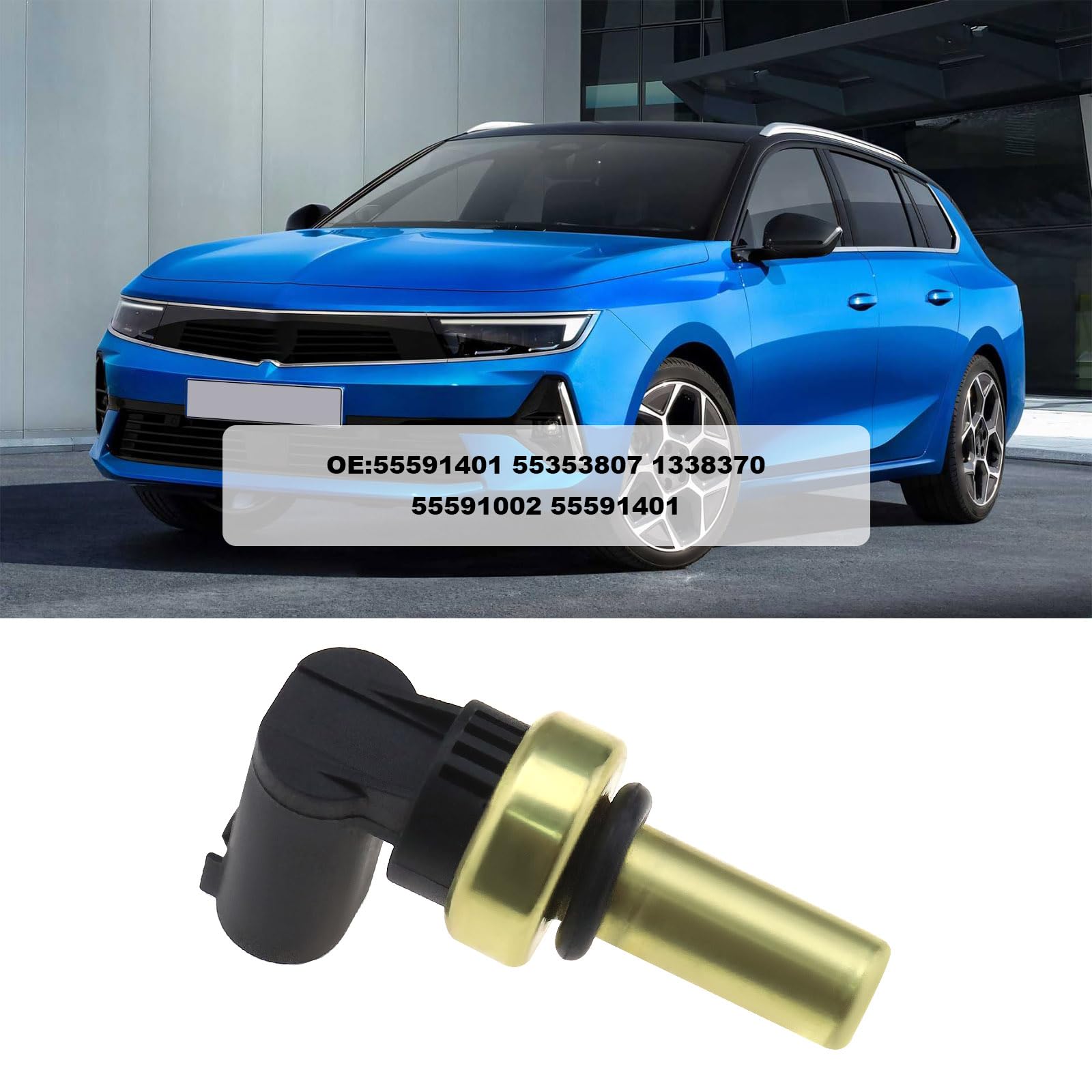 SG Store Czujnik temperatury płynu chłodzącego silnika z uszczelką 55591401 55353807 1338370 55591002 kompatybilny z Opel Cascada Astra H J Corsa D E Insignia A