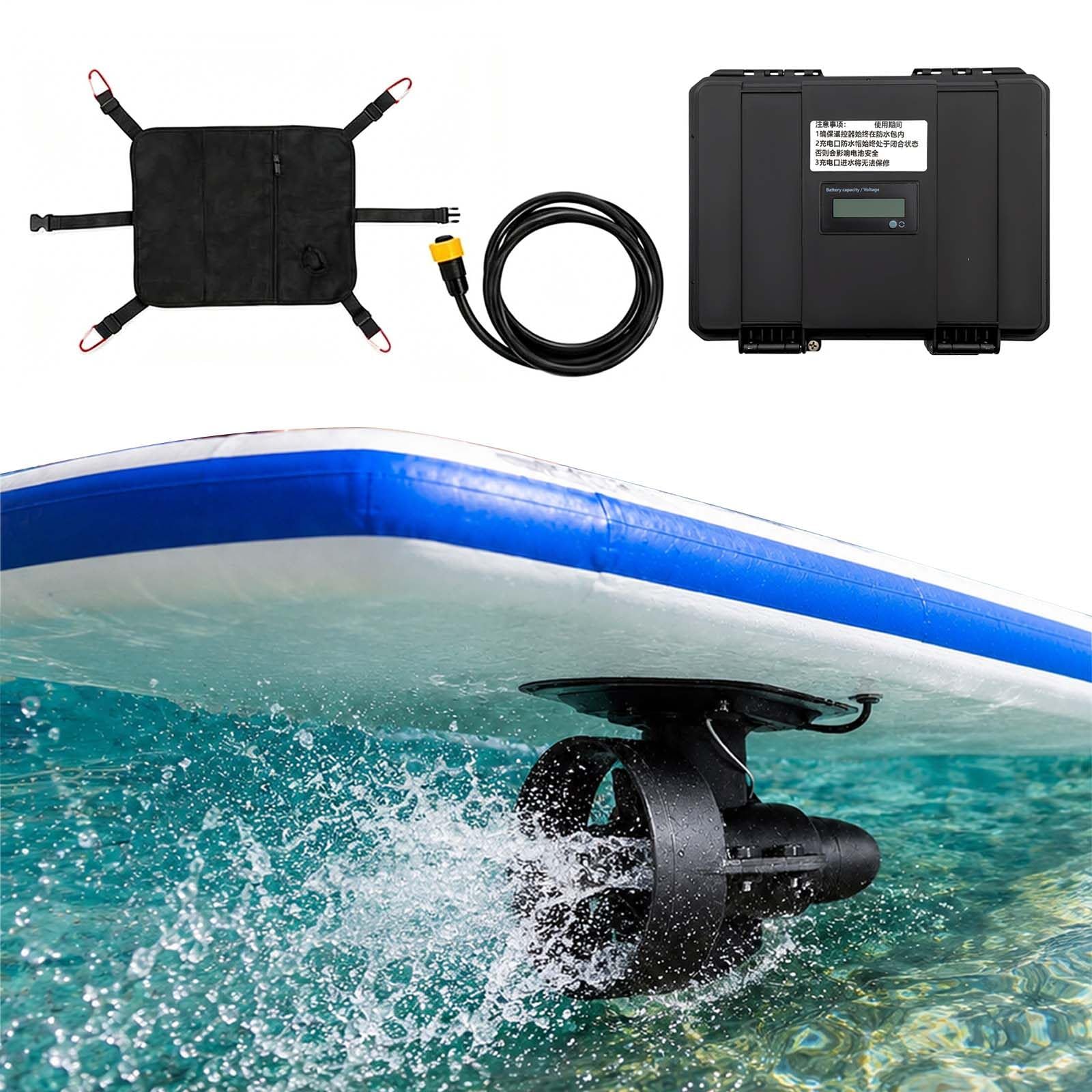 Motor Eléctrico para Sup con Control Remoto, Propulsor Submarino de 12 V para Kayak y Paddle Surf, Hélice Manos Libres, 440 Libras 216W
