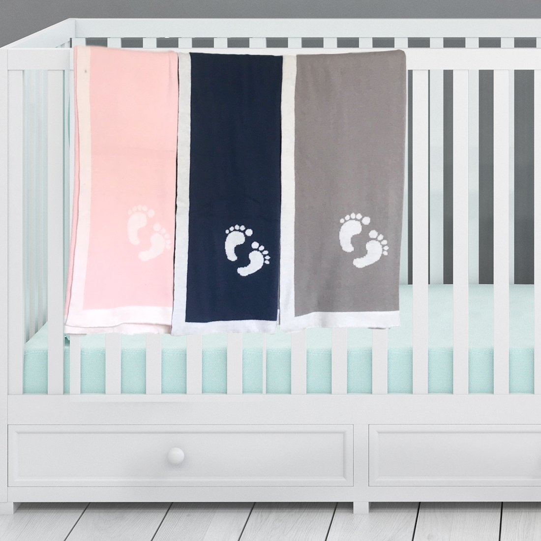 Coperta per Neonato Vogue 100% Cotone con Impronta a Maglia 30"x 40" (Rosa Petalo) novità per la Primavera e L'Estate 2021