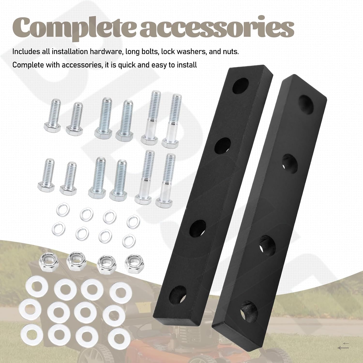 Steering Arm Extension Kit for Zero Turn Mowers Compatible with Hustler FasTrak, Raptor SD, X-One, Super Z 2016 & Newer Models, Replaces 122760 333724