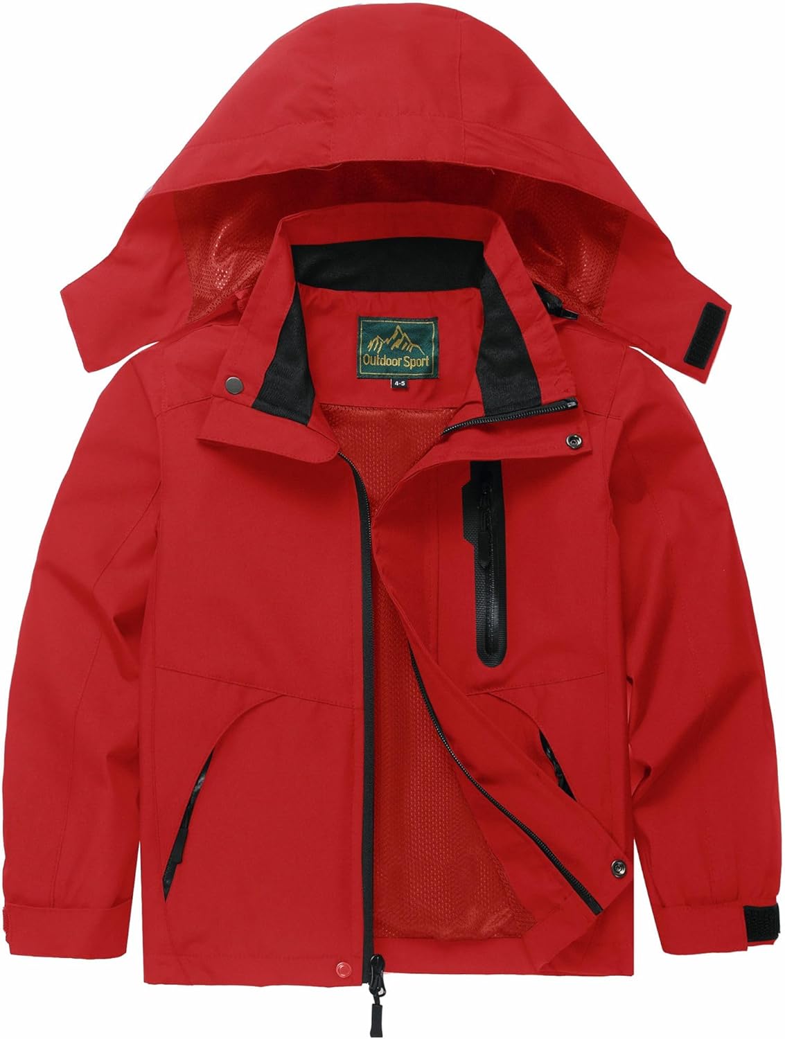 GIISAM Boys Rain Jacket, Girls Raincoat Waterproof Lightweight Windbreaker Coats for Kids