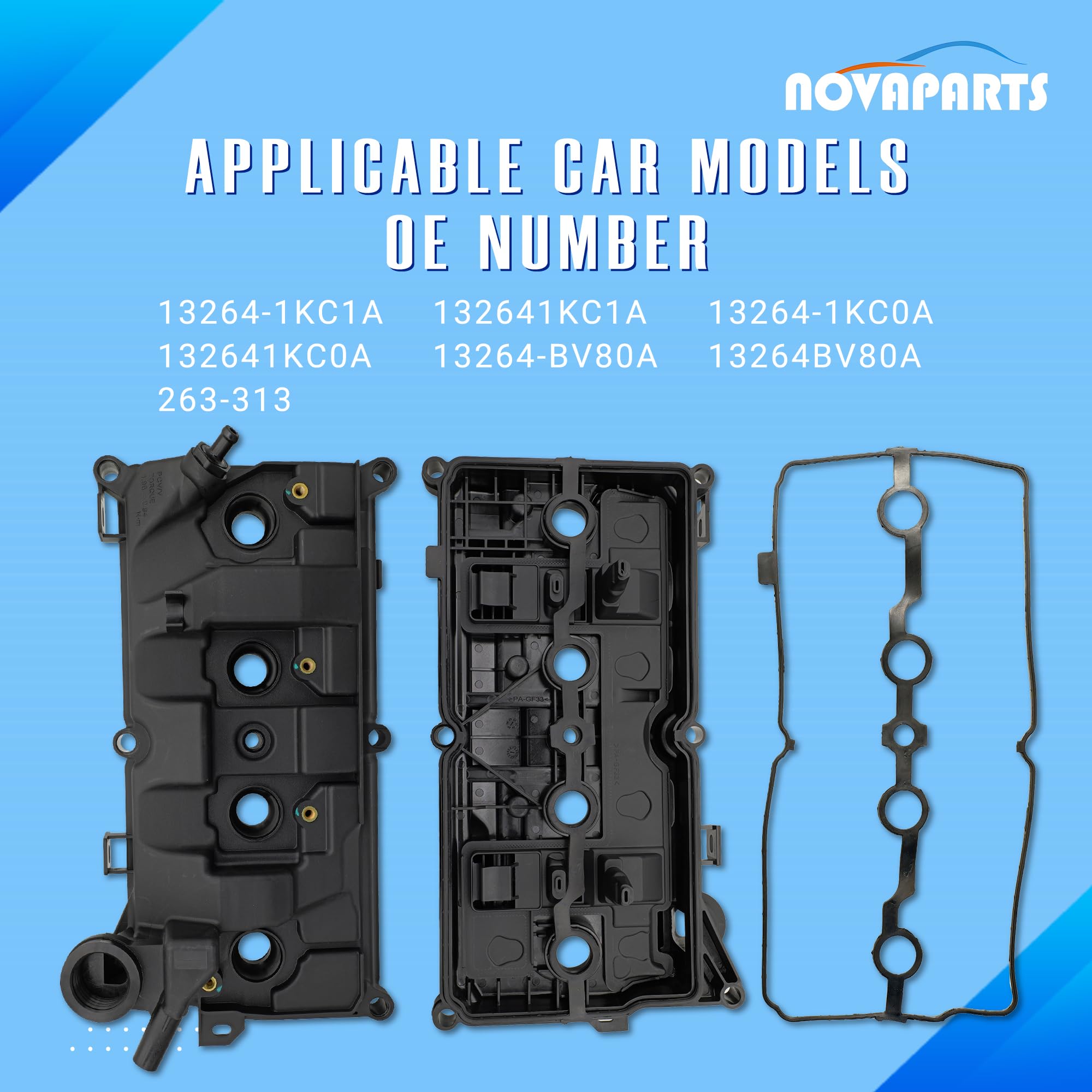 Amazon.com: NOVAPARTS 132641KC1A Engine Valve Cover w/Gasket