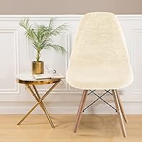 Vista 4 de TOPCHANCES Funda elástica para silla, fundas de silla de mediados de siglo, fundas de terciopelo para sillas sin brazos, protector de silla lavable