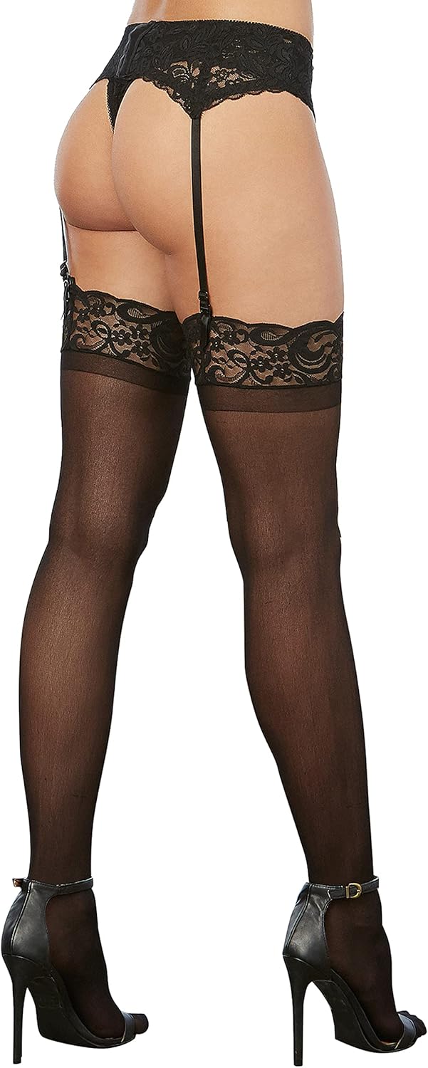 Miniatura 2 de Dreamgirl Lencería sexy de moda para mujer liga de encaje festoneado