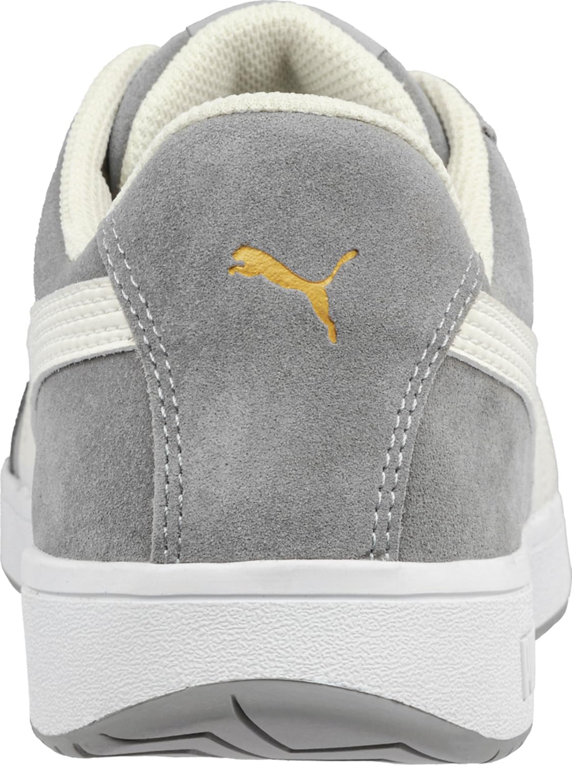 Safety Iconic Suede Low Women's Shoes, Composite Toe, Static Dissipating Safety, Slip Resistant, Grey, Size W8 (640125-08-800)