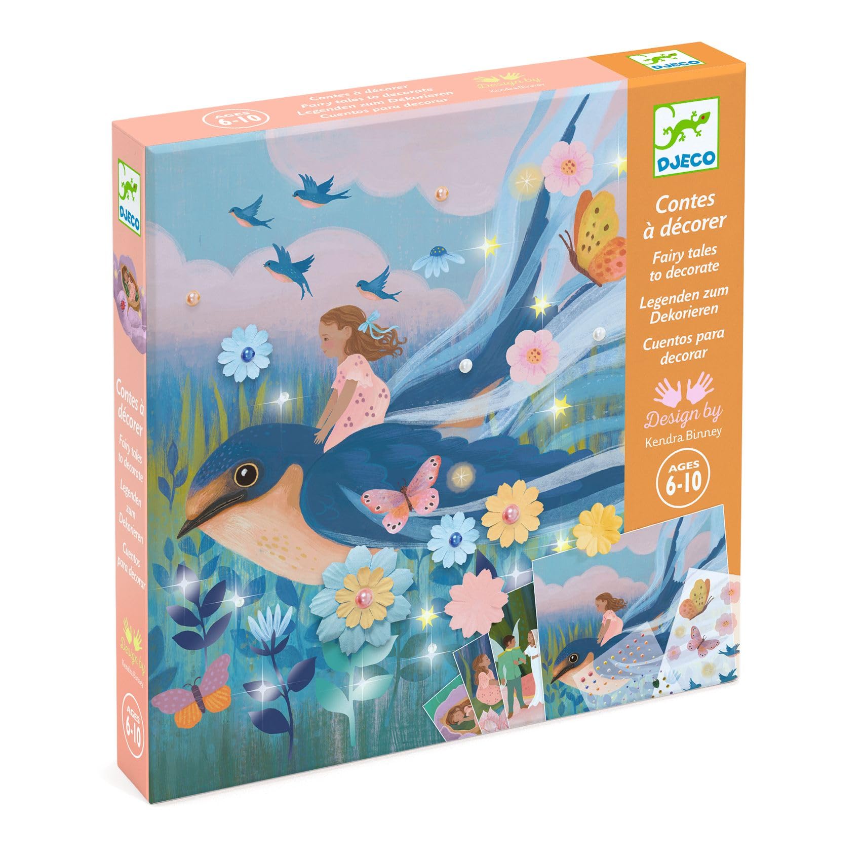 Djeco DJ09429 Coloriage Tale Thumbellina