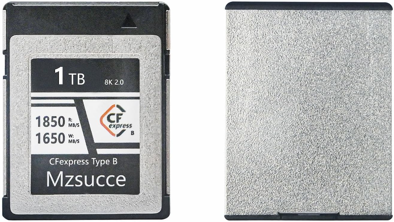 CFexpress-Type B Card, Memory Card, Camera Memory Card, high-Speed Image Card, 8K HD Continuous Recording, Stable and Durable, XQD Card Upgrade, Suitable for Nikon/Canon/Panasonic (1024, GB)