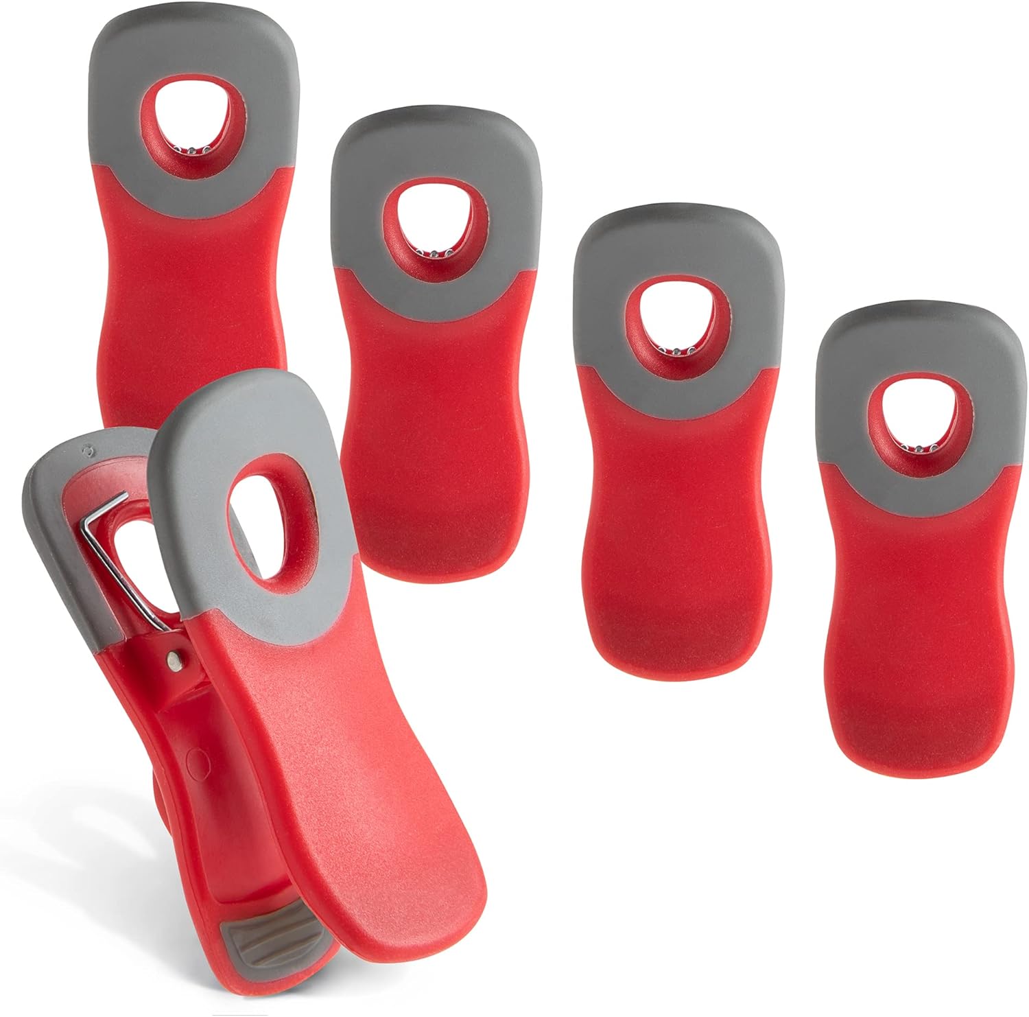 COOK WITH COLOR 5 Pc Set of Fridge Clips Nylon