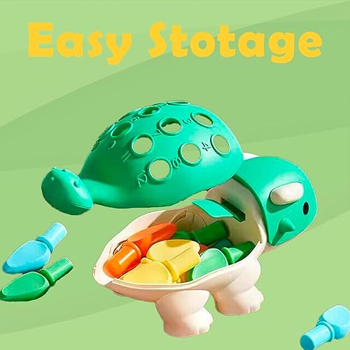 Miniatura 4 de DEIOUG - Juguetes Montessori para actividades de aprendizaje de niños pequeños, juguete educativo de dinosaurio, juguetes para bebés niños y niñas