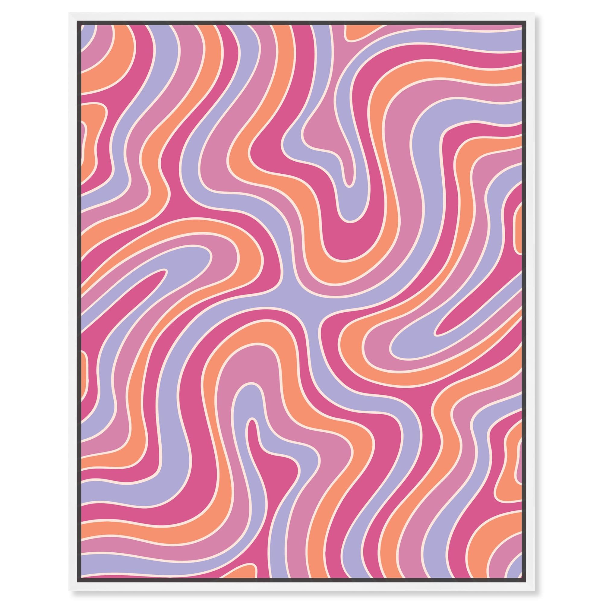 Art Remedy Retro Pop Gummibärchen Leinwand Trendy Retro Poster Weißer Rahmen 20x24