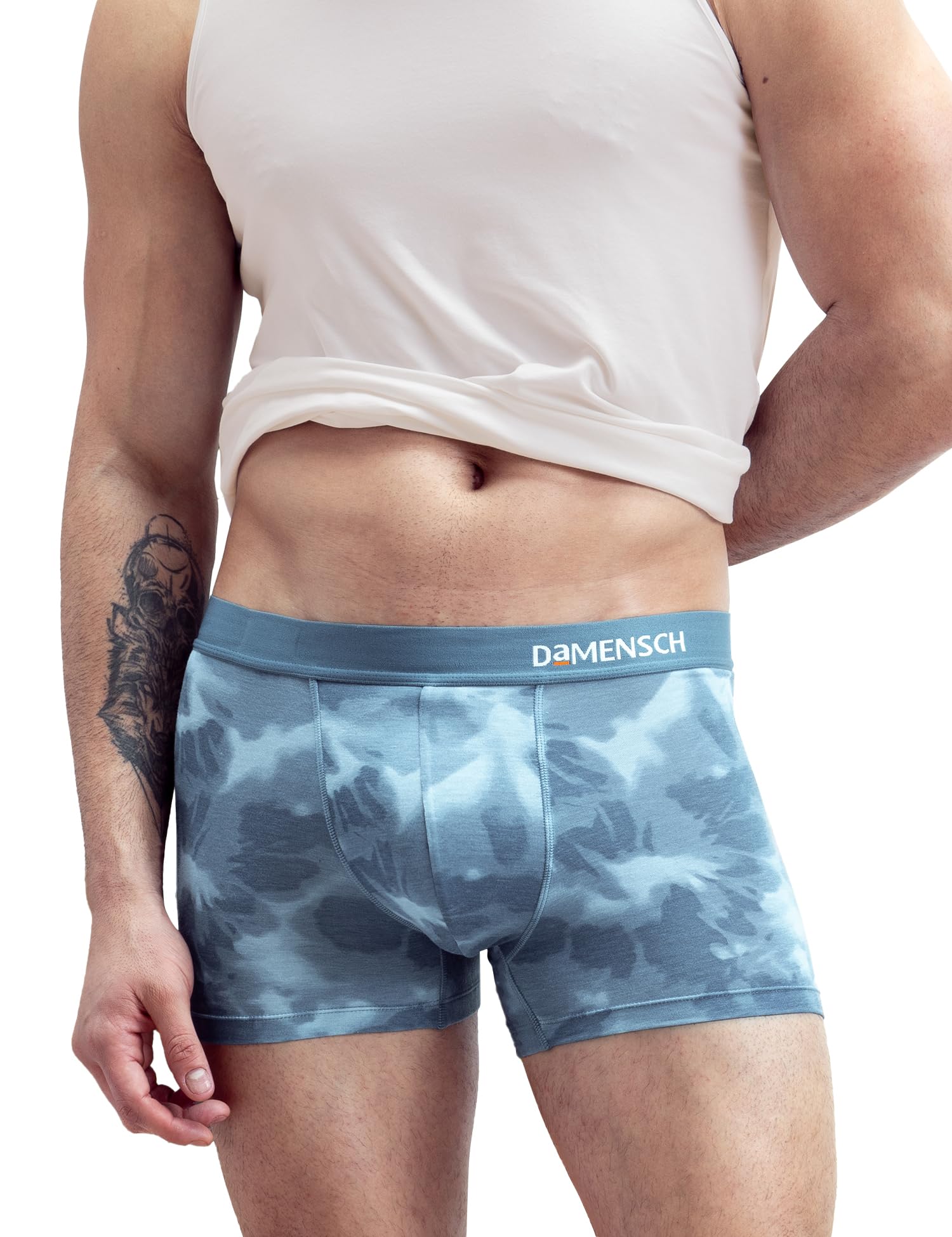 Men's Regular Fit Printed Trunks Underwear | Supima, Modal Fabric, Anti-Bacterial and Microfibre Waistband