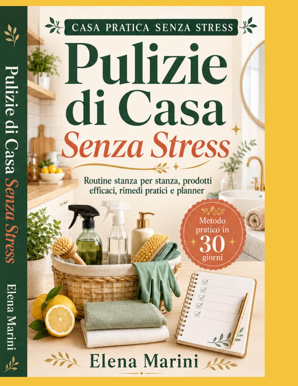 Pulizie di Casa Senza Stress: Metodo pratico in 30 giorni con routine stanza per stanza, guida ai prodotti, rimedi efficaci, domande e risposte