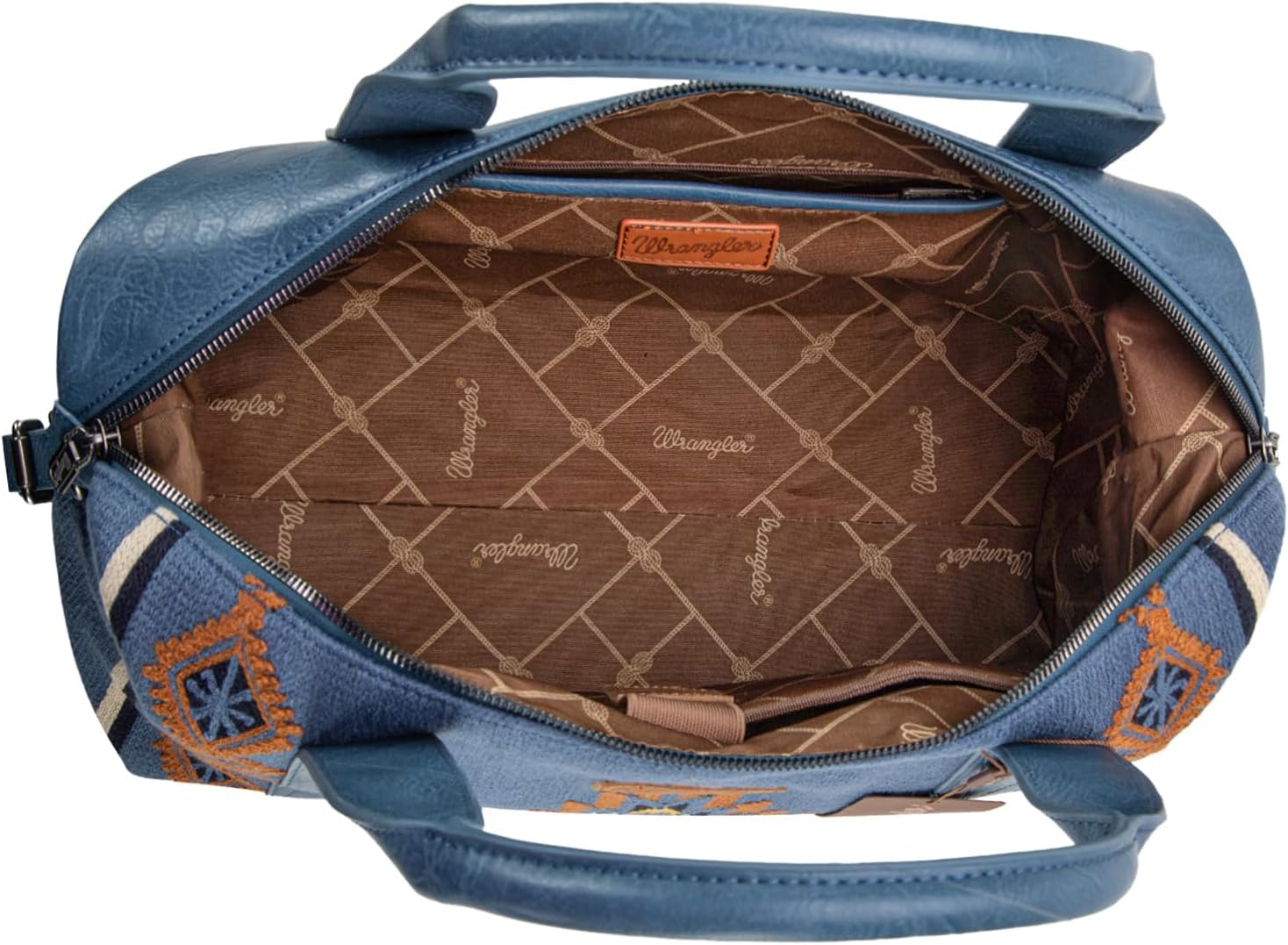 Wrangler Duffel Bag for Women Large Travel Weekender Bag Designer Tapestry Carry On Bags, Jean - Image 6
