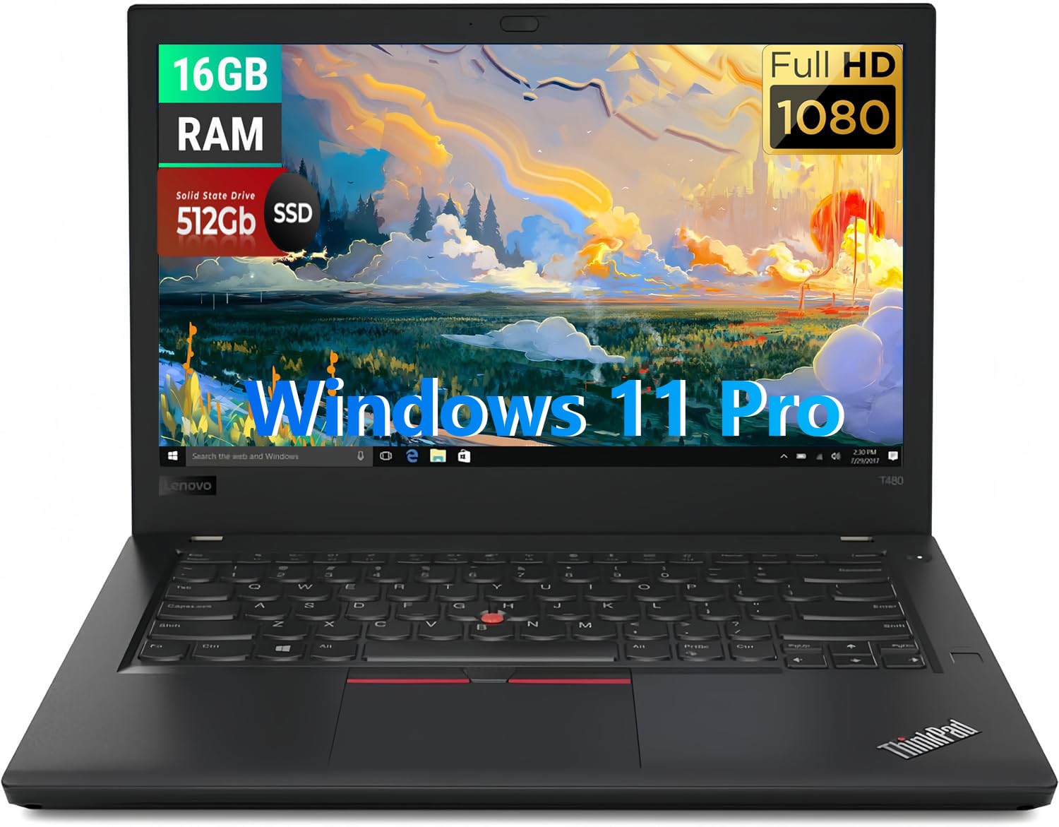 Amazon.com: Lenovo ThinkPad T480 Laptop, Windows 11 Pro Business