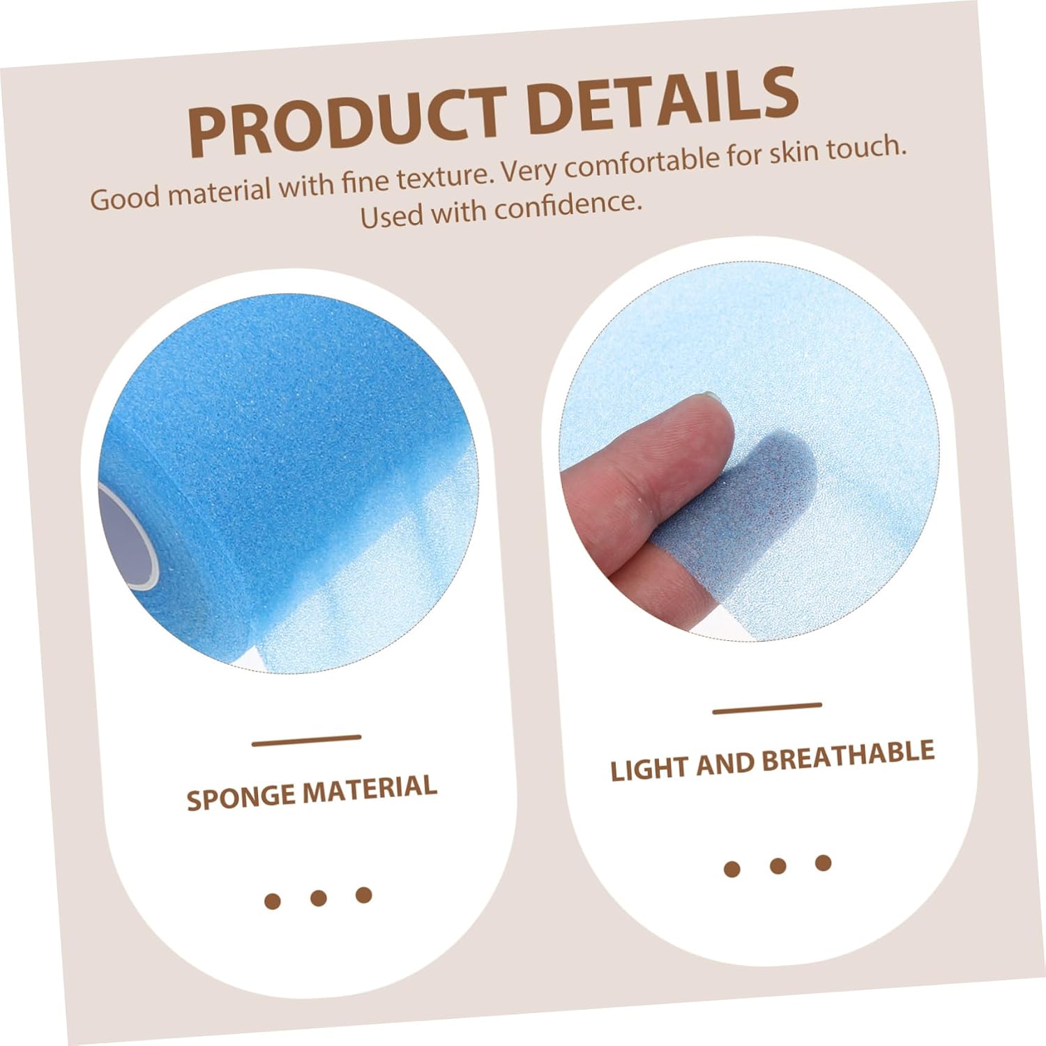 SUPVOX 4rolls Joint Protective Wrap Elastic Bandage Tape Self Adhesive Sports Elastic Shock-Absorption Tool Made of Sponge