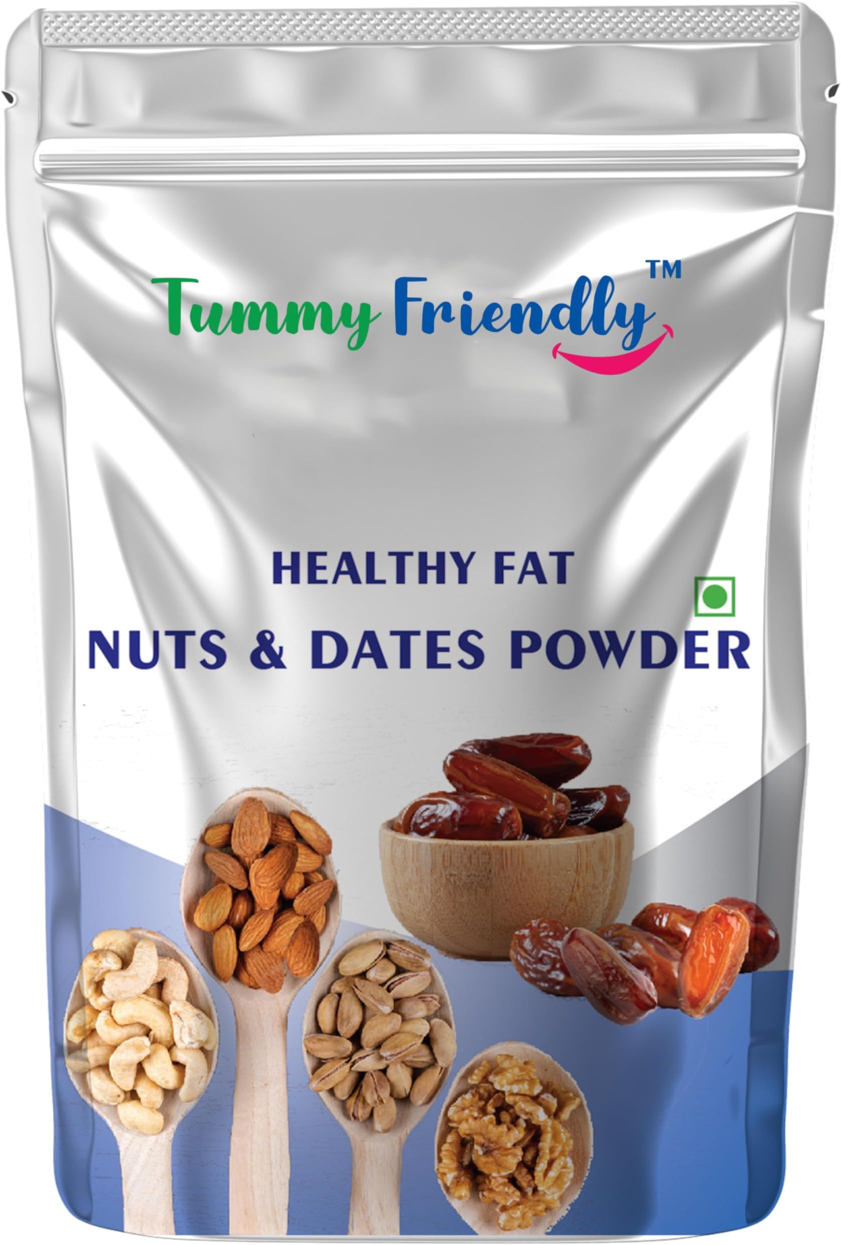 Tummy Friendly Foods Premium Nuts and Dates Powder | Dry Fruit Powder For Baby babies kids | Nuts Powder For Babies | Dry Fruits Mix for Kids | 200 g