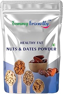 Tummy Friendly Foods Premium Nuts and Dates Powder | Dry Fruit Powder For Baby babies kids | Nuts Powder For Babies | Dry Fruits Mix for Kids | 200 g