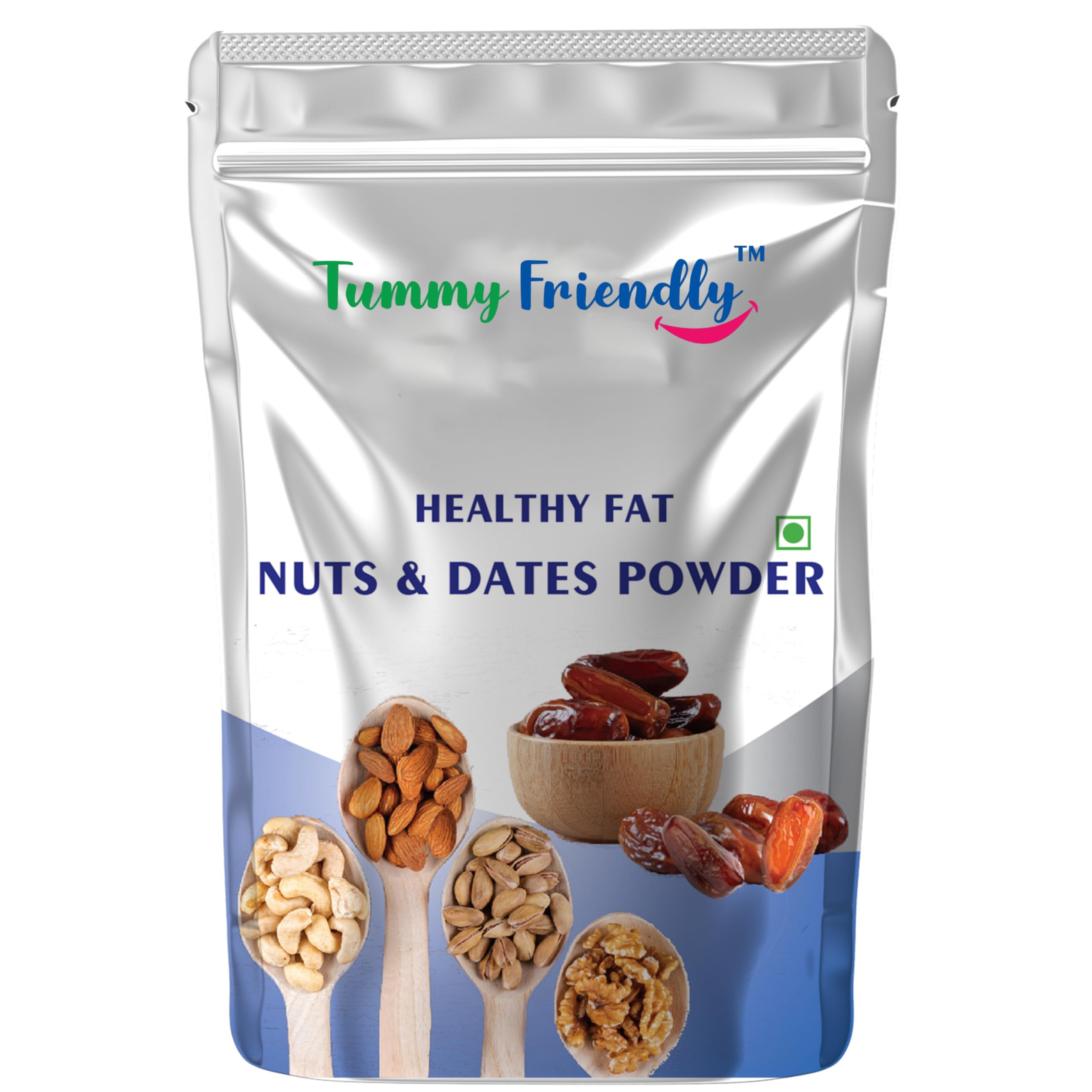 Tummy Friendly Foods Premium Nuts and Dates Powder | Dry Fruit Powder For Baby babies kids | Nuts Powder For Babies | Dry Fruits Mix for Kids | 200 g