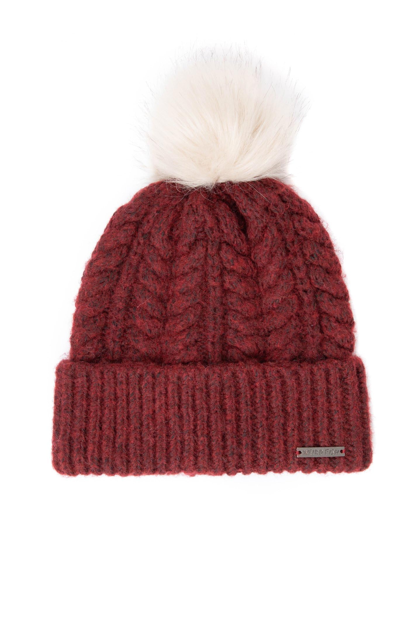 Allerton Womens Cable Knit Bobble Hat -