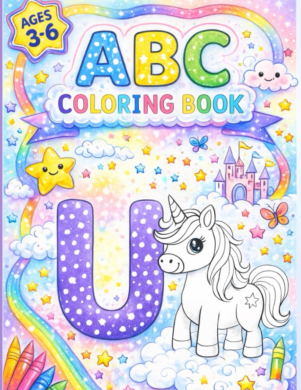 ABC Coloring & Drawing Book – Fun Way to Learn Letters!: Big Pictures to Color, Blank Pages to Draw — A Perfect ABC Starter for Little Learners
