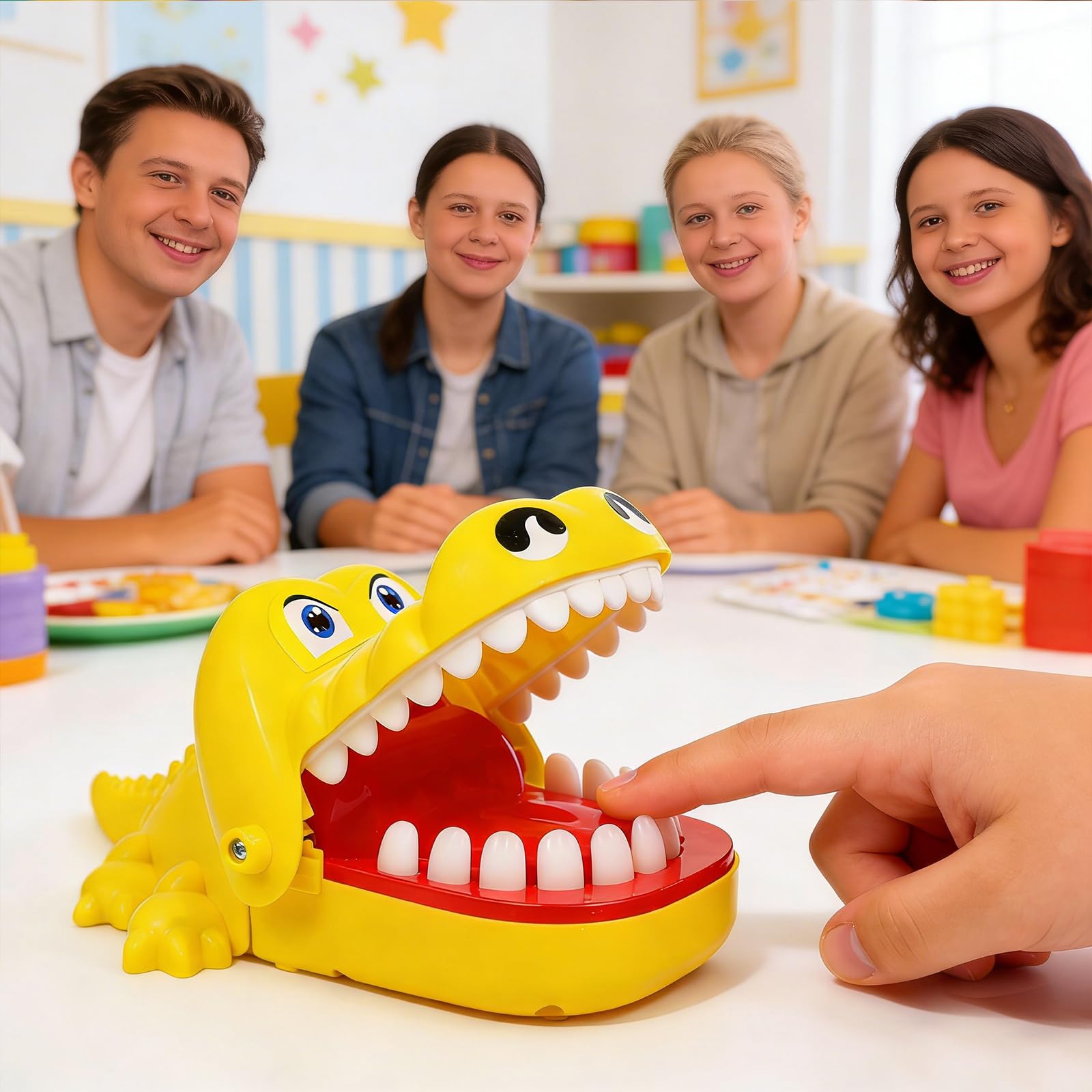 Jeu De Crocodile Doc - Jouet Dents Crocodile Amusant Pour Enfants Et Famille - Jeu D'Action Vert