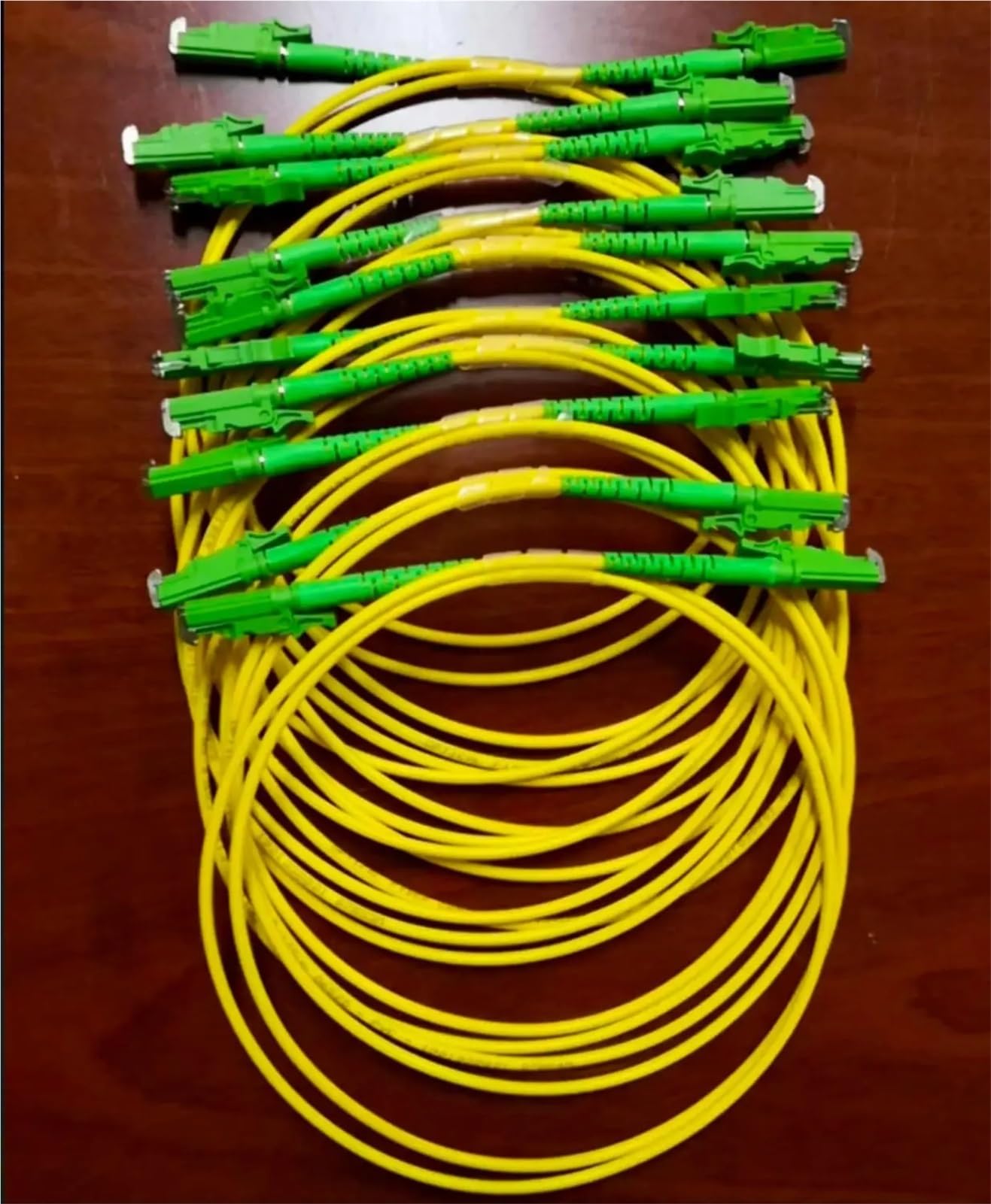 Kabel światłowodowy jednomodowy E2000/A | Żółty optyczny kabel połączeniowy, opcjonalna długość 1M-50M(30m 2pc)