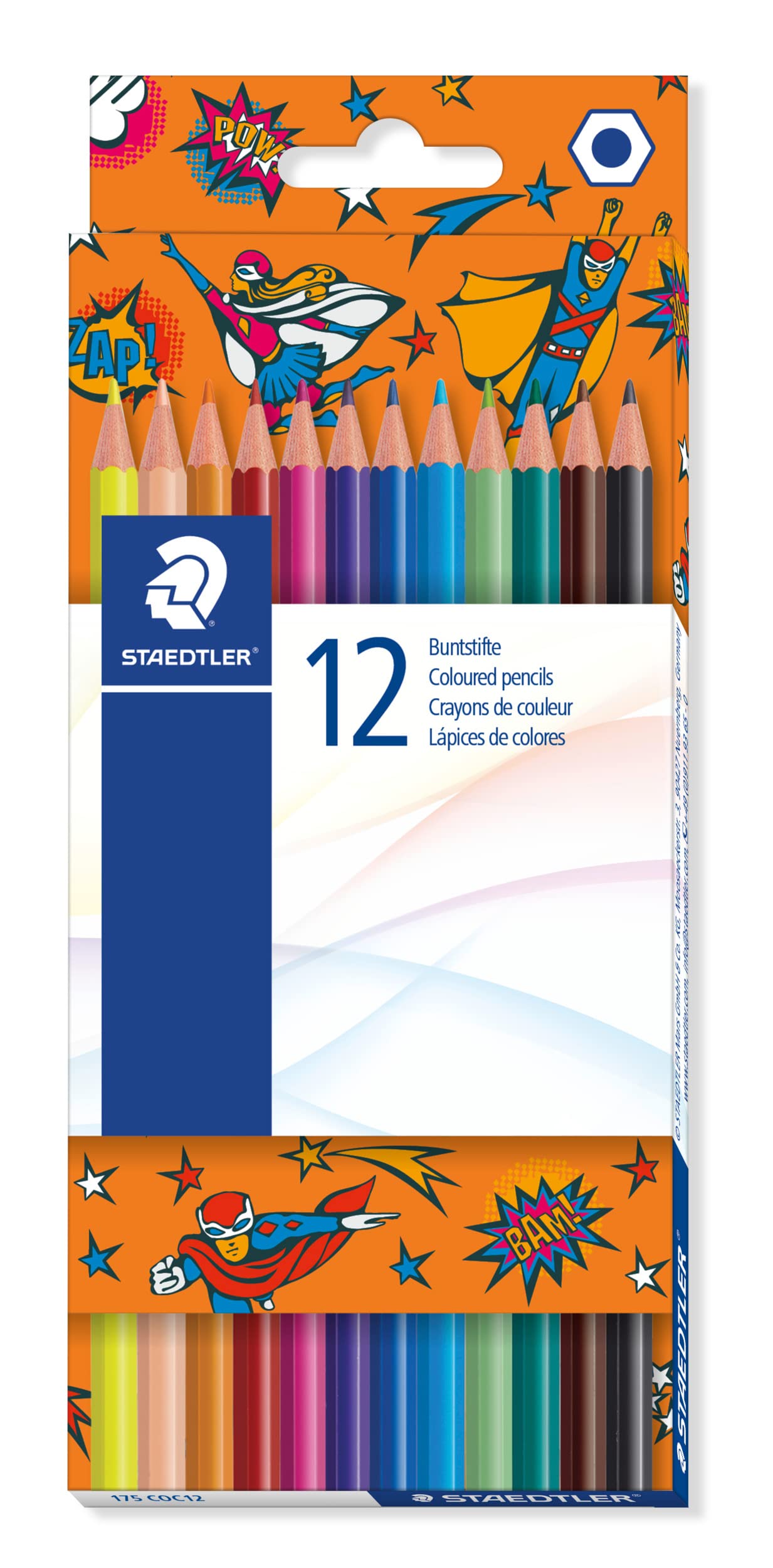 Matite Colorate Senza Legno Staedtler - Set Da 12, Mina Morbida, Colorate E Facili Da Usare