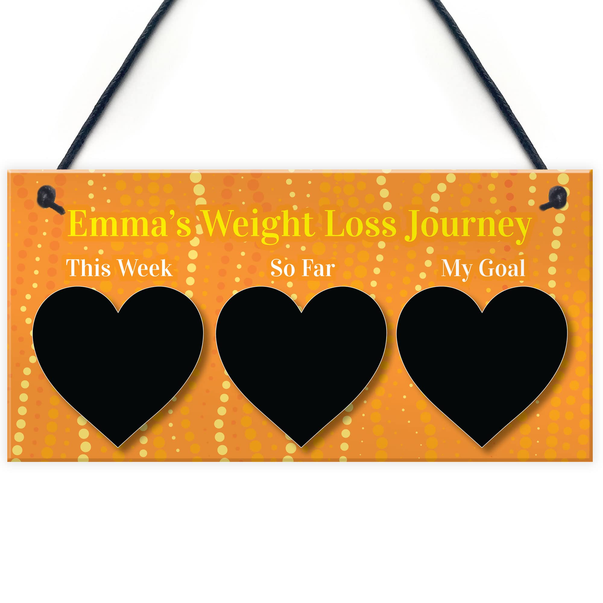 Red Ocean Weight Loss Journey Tracker Hanging Sign Motivational Dieting Fitness Gifts For Women Weight Slimming Goal Gifts For Her
