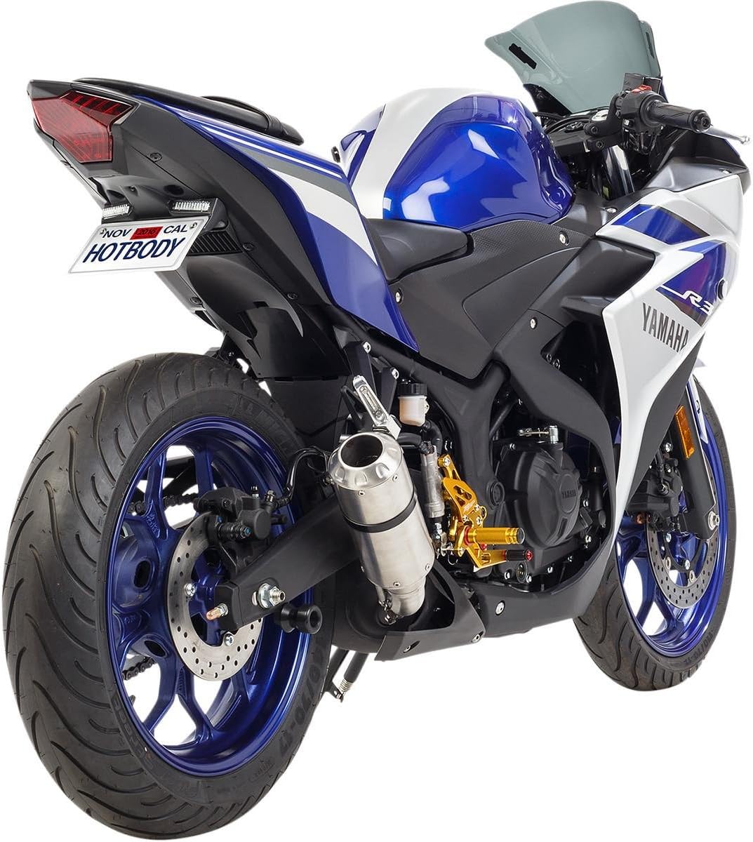 Hotbodies Racing 81502-1000 Textured Black ABS License Plate TAG Backet