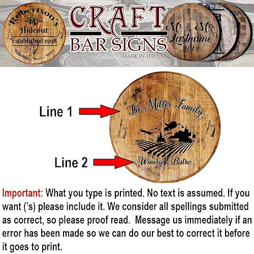 Miniatura 2 de Carteles de bar personalizados para whisky, tapa de barril de bodega italiana y montañas de bistró, cartel de bar para bebidas, accesorios de cueva