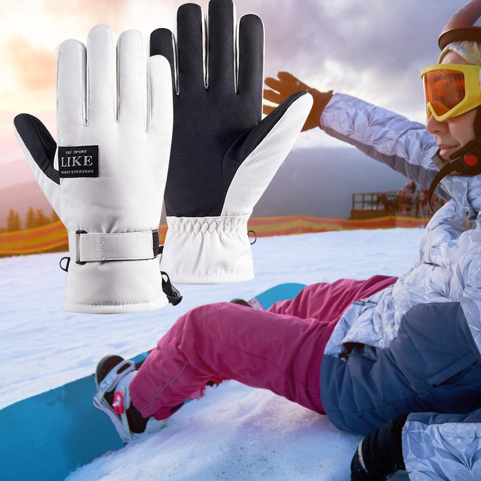 Gant Imperméable Homme RIGWARL Gants D'hiver Pour Homme Et Femme