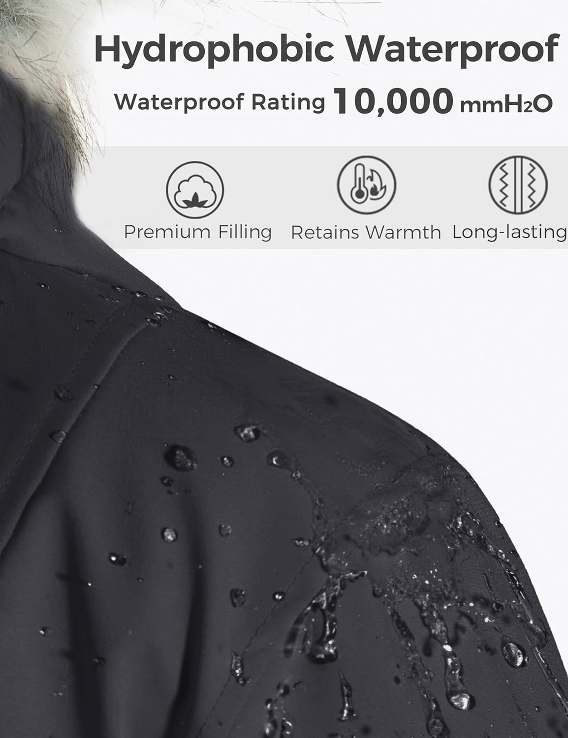 wantdo Plus Size Winter Coats for Women Thick Parka Jacket with Hood