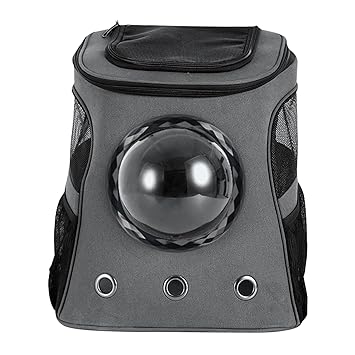 GG Enterprise Pet Carrier Backpack Space Capsule Cat Dog Carry Bag Outdoor Knapsack Grey