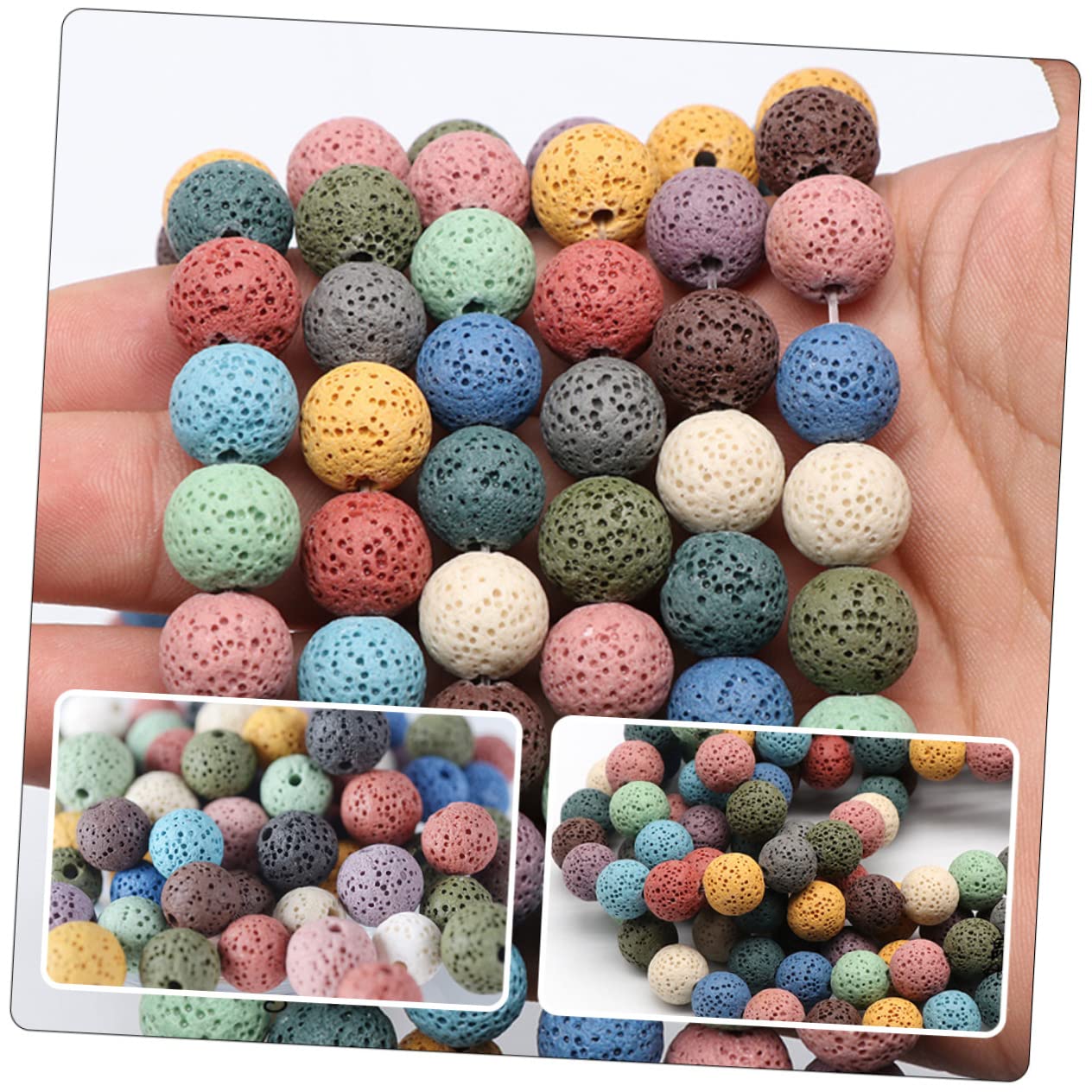 SHINEOFI 250piezas Cuentas De Para Manualidades De Joyería Espaciadoras Coloridas De Para Accesorios De Bricolaje
