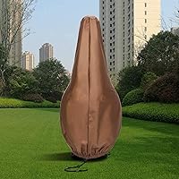 Vista 6 de Fundas de chimenea impermeables, funda protectora para calentador de fuego, fundas de chimenea de patio al aire libre, funda duradera para chimeneas