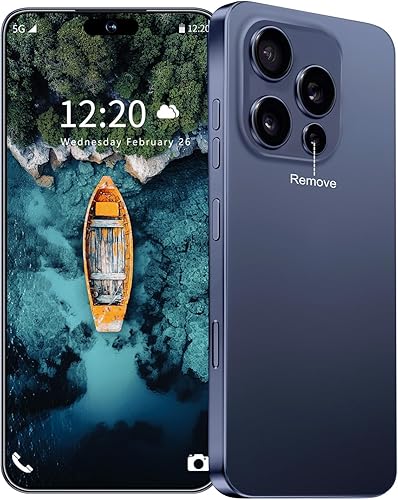 Huness Teléfono celular desbloqueado de 16PROMA X 16+1TB, pantalla HD de 6.99 pulgadas, batería de 7000 mAh, Android 14, desbloqueo de botón de