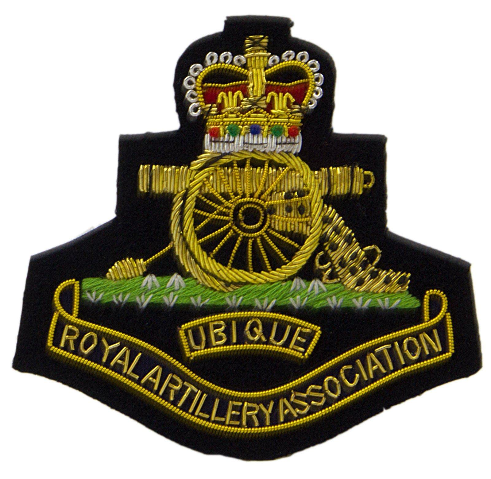 The Regimental Shop Men's Blue/Red Royal Artillery Association Regital Blazer Badge