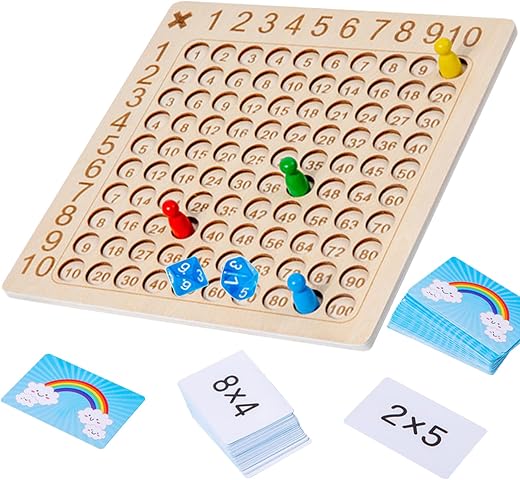 Tabelline per Bambini Montessori,1x1 Gioco di Apprendimento