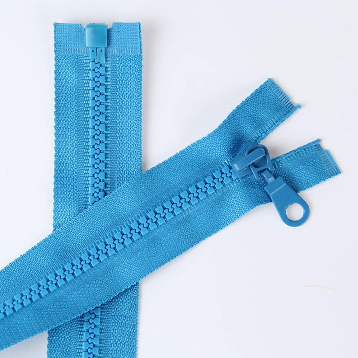 XXHNBF Zipper for Bags, Ziper Puller,Zip Fixer, Sliders Zipper,Sewing Zips,Ended Fasteners,5pcs Jacket ZipperReversible Slide #5 Molded Plastic Separating End(Sky B)