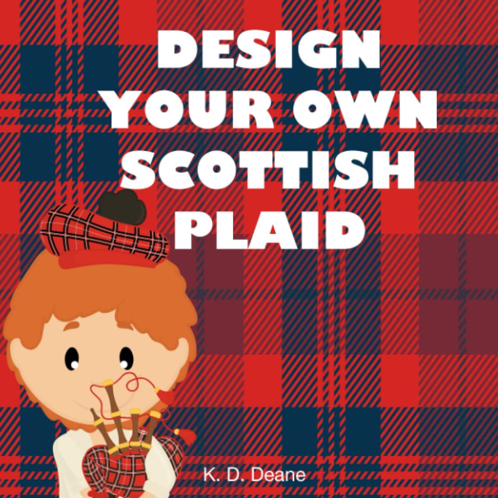 Design Your Own Scottish Plaid: Coloring book for kids