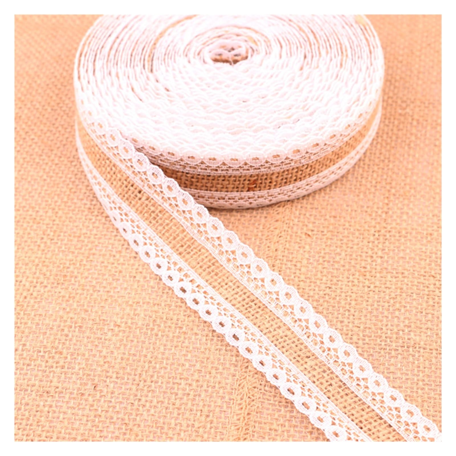 Hessian Roll 2M 5M Natural Jute Burlap Ribbon Versatile Rustic Vintage Wedding Decor Hessian Lace Roll Party Supplies DIY(Color2,2M)