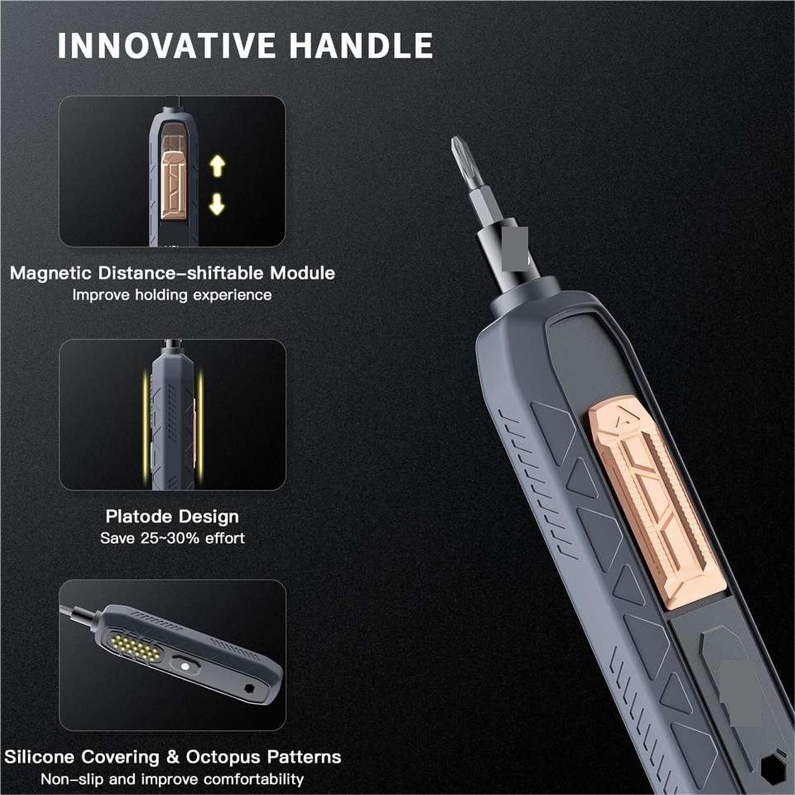 Kit di cacciaviti magnetici per riparazioni elettroniche, scatola organizer di precisione per laptop, telefoni e console di gioco, design pratico ed efficiente