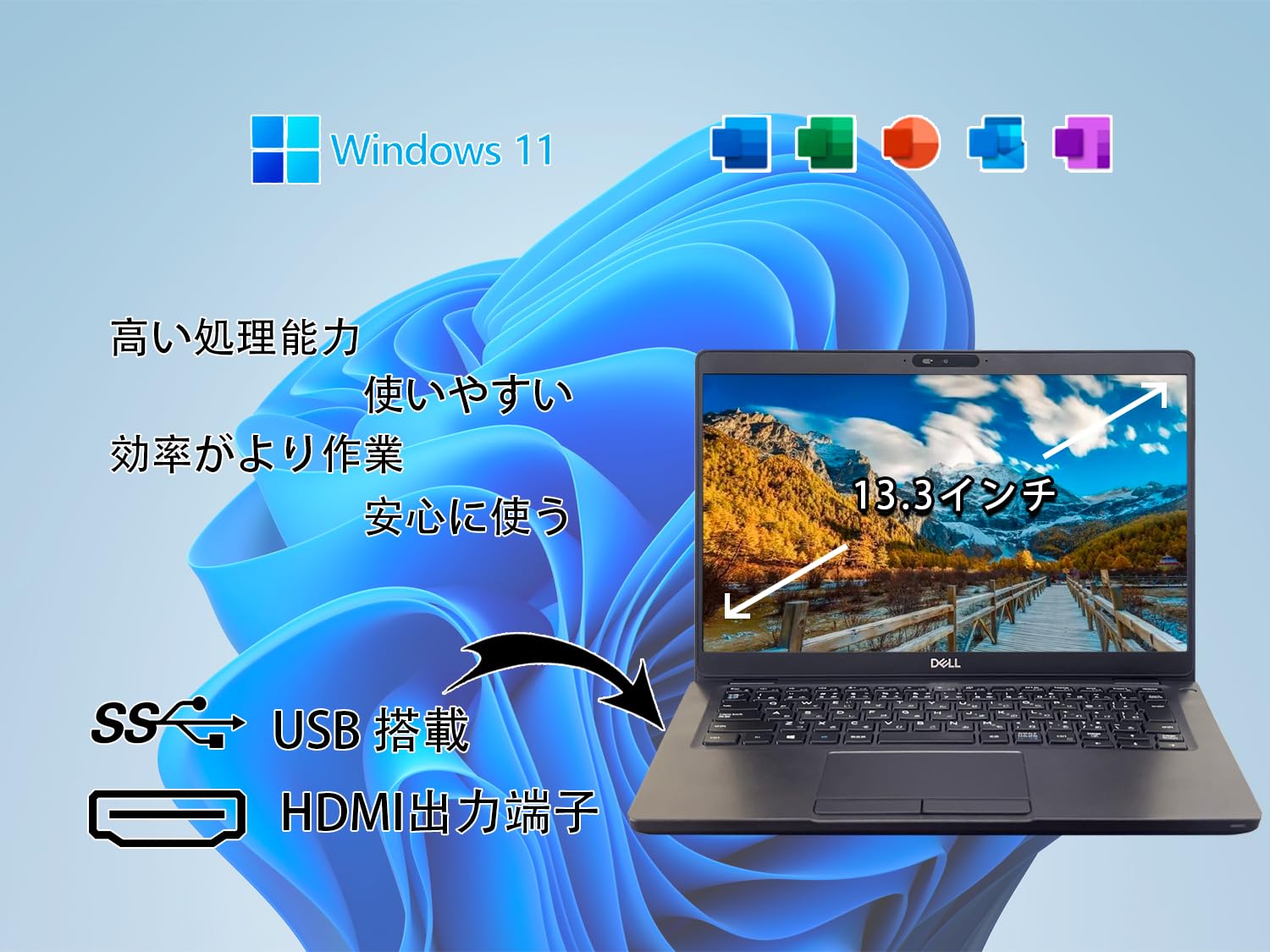 Amazon.co.jp: 【整備済み品】デル13.3型ノート パソコン Latitude