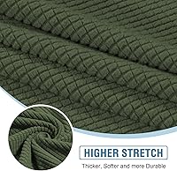 Vista 175 de H.VERSAILTEX 2025 New Sectional Couch Covers 8 Pieces Stretch Sofa Covers for Sectional Sofa Set Separate L Shaped Couch Cover for Both Left/Right