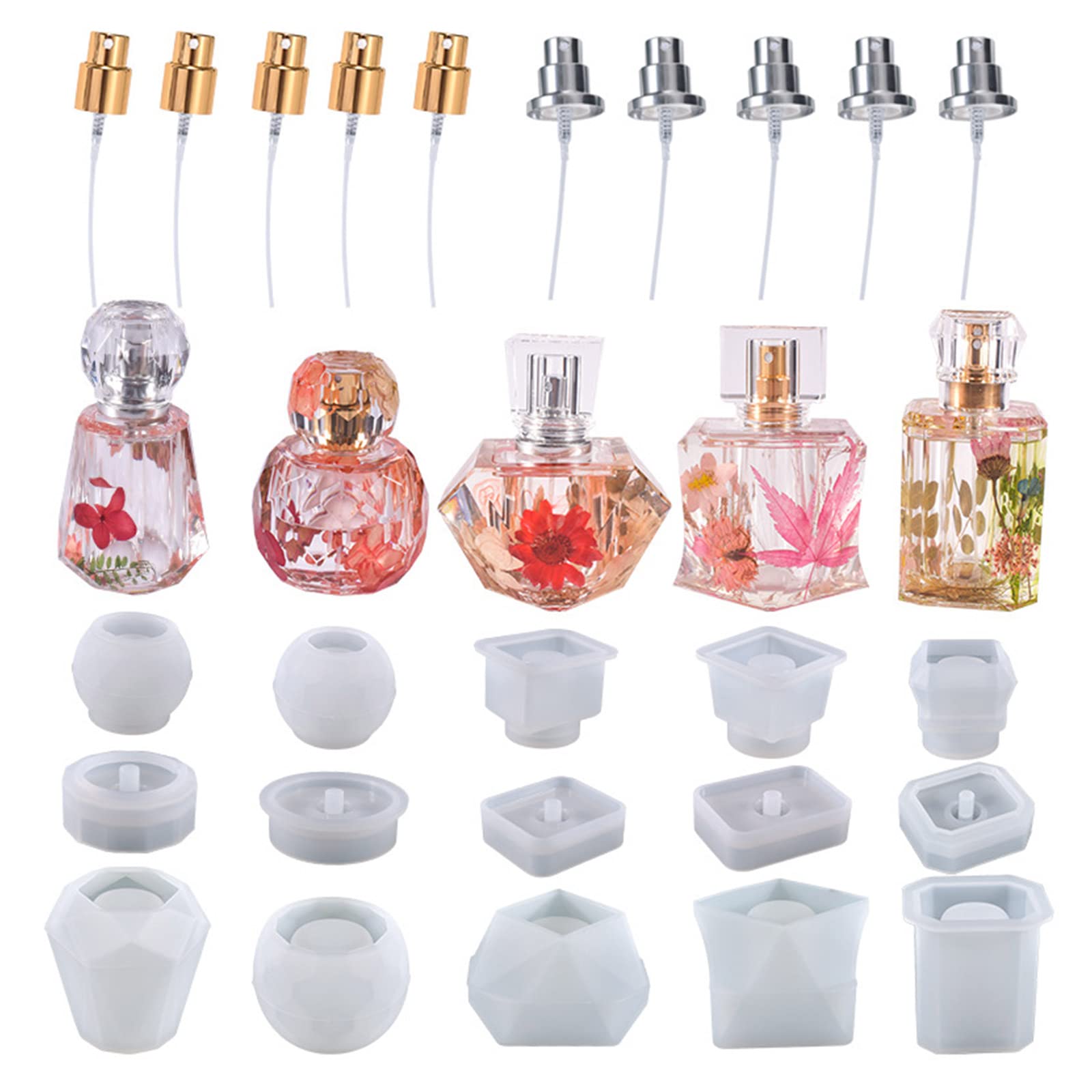 Stampo Silicone Per Resina 19 Scomparti – Organizer Per Bottiglie Pigmenti, Candele, Sapone E Uso Creativo, AntiaDERente