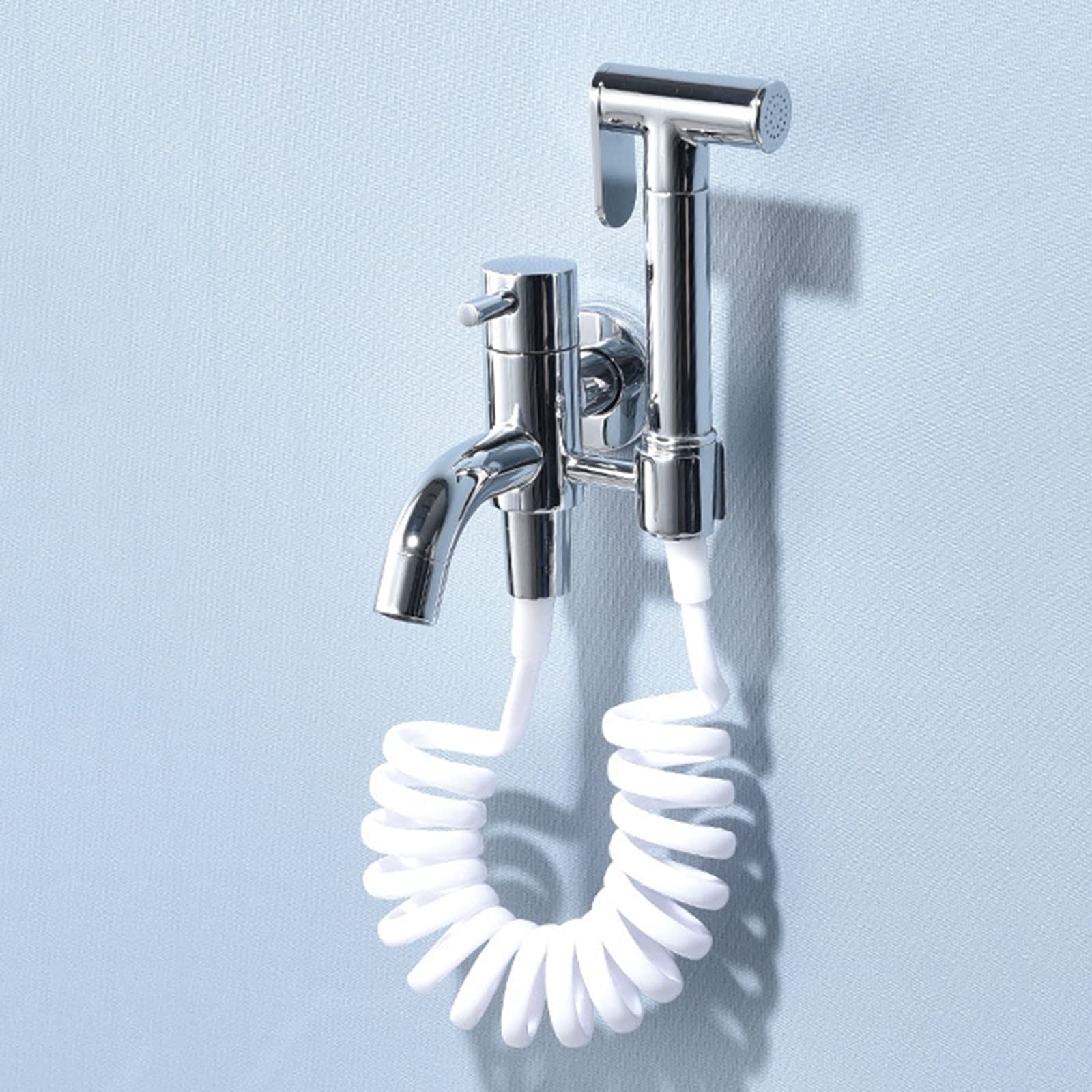 Yjyjy Chrome B Bidet Sprayer For Toilet,Ceramics,Arass,Bidet Sprayer Wall Mount,Bidet Shower Attachment,Toilet Sprayer Bidet,Bidet Sprayer Kit For Toilet