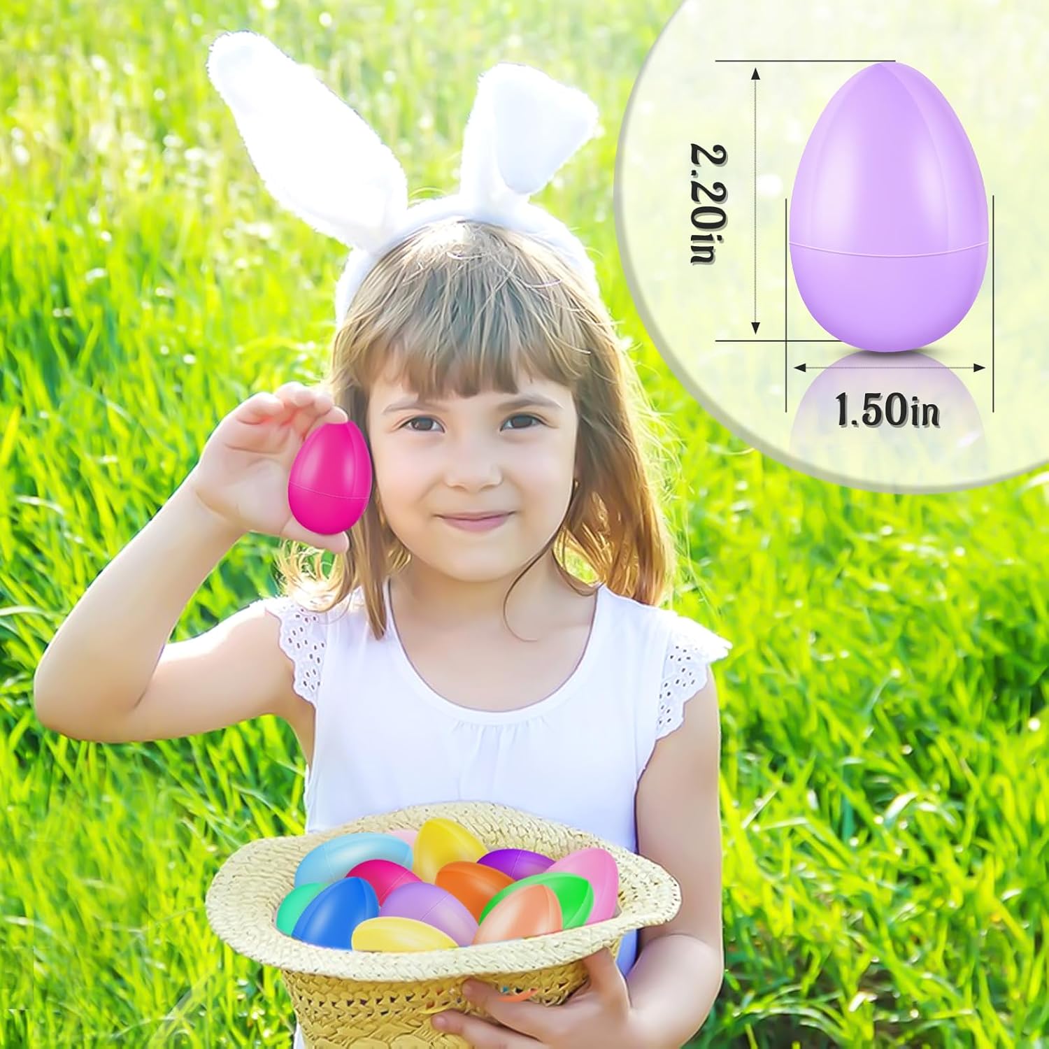 1000 Pcs Plastic Easter Eggs,Bulk Fillable Easter Eggs for Easter Hunt,Basket Stuffers Fillers,Theme Party Favor Decoration,Surprise Eggs,Easter Classroom Prize Supplies