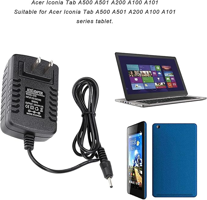 Cargador AC 12V 1.5A para Acer Iconia Tab A500 miniatura 6