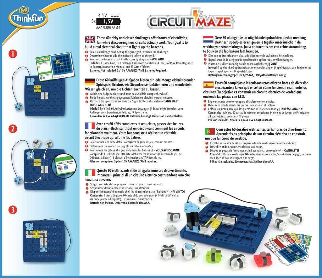 Think Fun- Circuit Maze Juego de habilidad (Ravensburger 76341) , color/modelo surtido